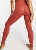 Nike Legginsy Damskie - Treningowe - Brązowe - Yoga Luxe 7/8 TightFit Hight Rise CJ3801670 - Rozmiar M