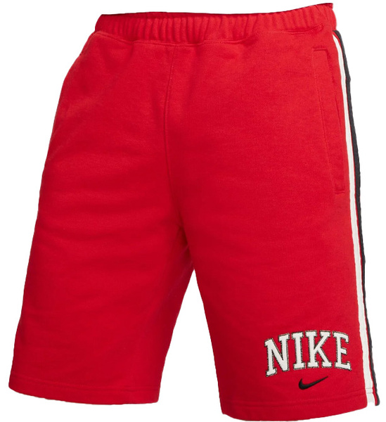 Czerwone Spodenki Nike Sportswear Retro Fleece S – DZ2555-657