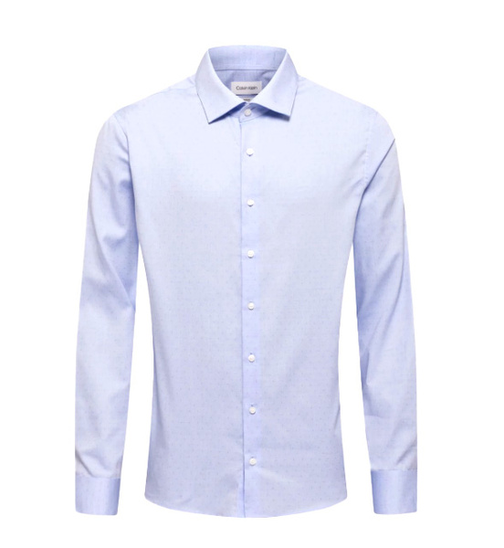 Niebieska Koszula Męska Calvin Klein Fitted K10K104766 42