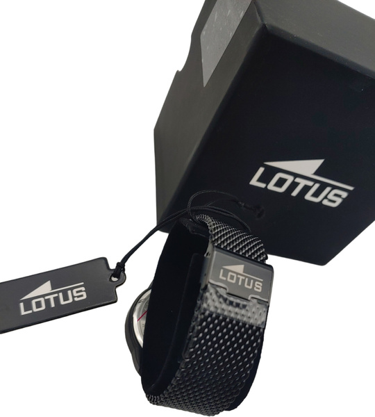 Zegarek Męski Lotus 18686/3 Czarna Tarcza Szara Stal