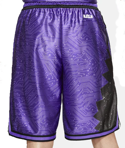 Fioletowe Męskie Spodenki Nike LeBron Goon Squad M DJ3875-560