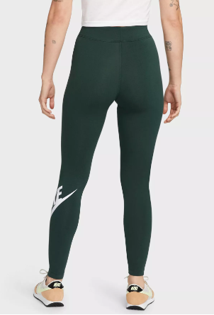 Nike Legginsy Damskie - Zielone - Rozmiar XS - Sportswear Essential - CZ8528-397