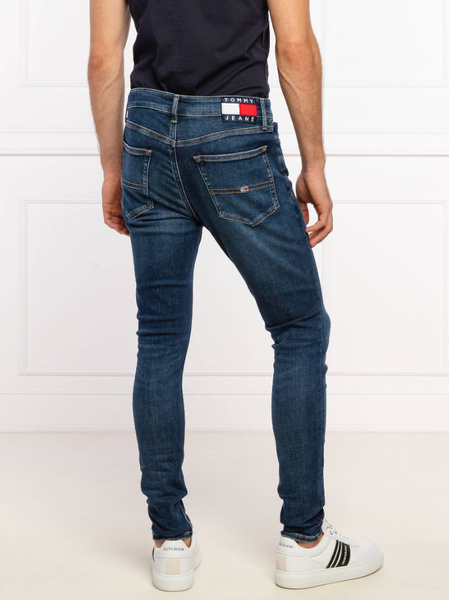 Niebieskie Jeansy Męskie Tommy Jeans Super Skinny DM0DM11475 32/32
