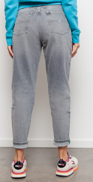 Szare Jeansy Damskie Tommy Hilfiger Mom 25/30 – DW0DW10741