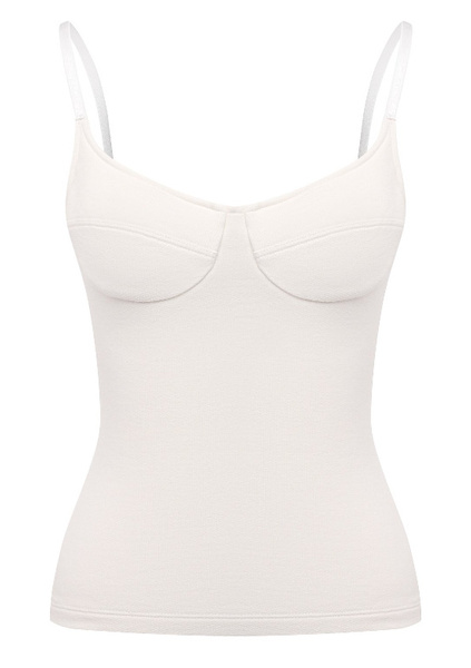 Calvin Klein - Biały Top Gorsetowy - Rozmiar XL - K20K203546ADA