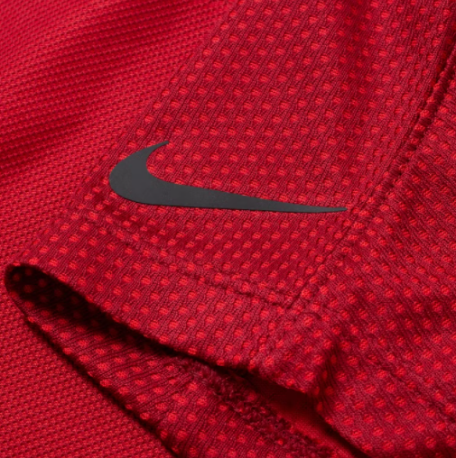 Nike - Koszulka Golf Czerwona - Dri-FIT Adv Tiger Woods Mens Polo - CU9524-677 - Rozmiar M