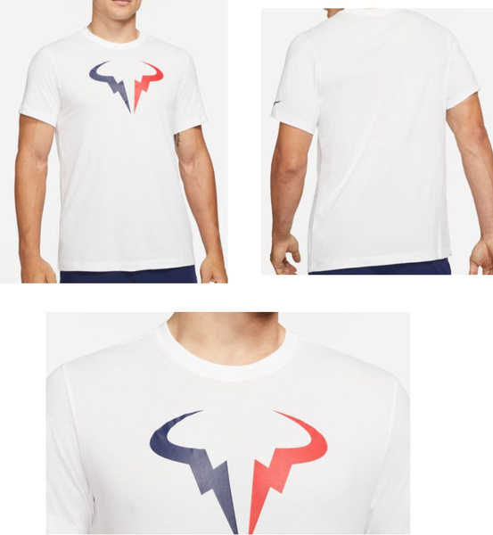 Biała Męska Koszulka Nike Court Rafa Dri-FIT M DJ2582-100