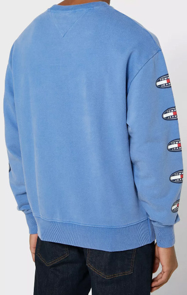 Tommy Hilfiger Bluza Męska - Nierozpinana - Niebieska - Rozmiar S - Summer Heritage