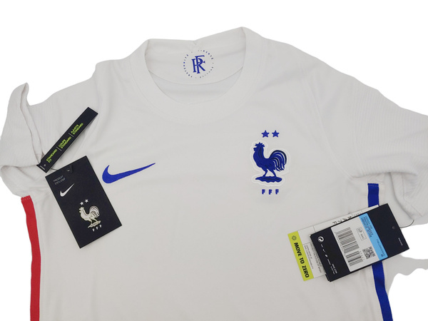 Biała Koszulka Junior Nike France CD1034-100 M 137-147 cm