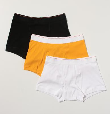 Calvin Klein Bokserki Męskie 3-pak – Białe, Czarne i Pomarańczowe – 00040183MB IJM - Rozmiar S