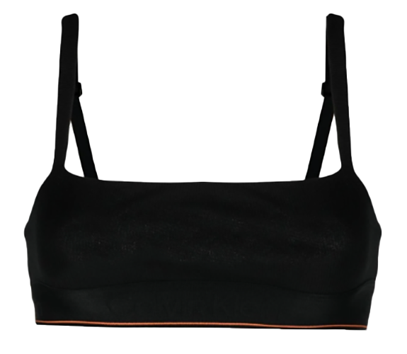 Biustonosz Calvin Klein - Braletka - Czarny Stanik - Rozmiar L - 0040109WAE UB1