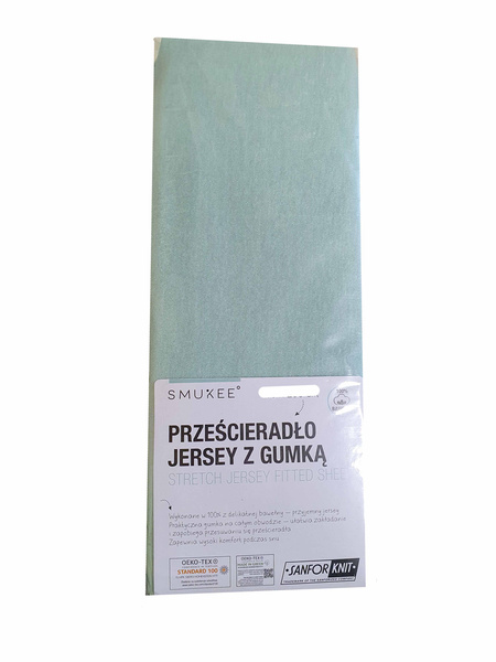 PRZEŚCIERADŁO JERSEY Z GUMKĄ  SMUKEE  200 x 220 cm