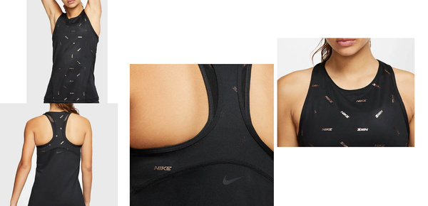 Czarny Tank Top Damski Nike CQ9298-010 XL