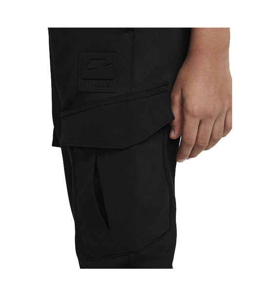 Dziecięce Spodnie Dresowe Nike Air Max Cargo Boys DM6799-010 S 128-137cm