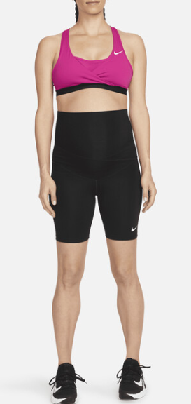 Nike Biustonosz Sportowy - Do Karmienia - Różowy - Rozmiar L - Swoosh Dri-FIT - CQ9289-621