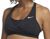 Nike Biustonosz Sportowy - Do Karmienia - Czarny - Rozmiar L - Swoosh Dri-FIT - CQ9289-010