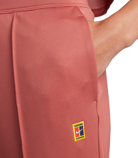 Nike Spodnie Damskie - Tenisowe - Brązowe - Rozmiar XL - Nike Court Dri-Fit Slim Fit - DA4722-691