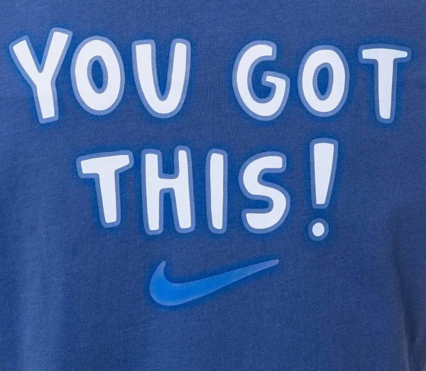 Niebieski T-shirt Damski Nike Goal Girl DH7482-410 L