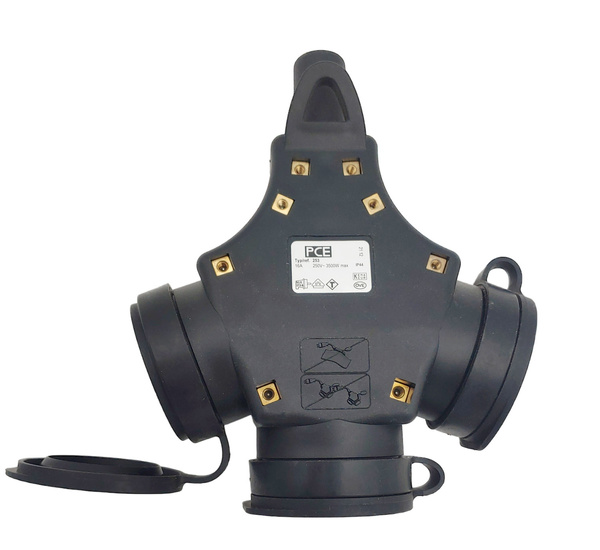 Gniazdo Wtykowe PCE 25311-S 3-Drożne Szare 16A