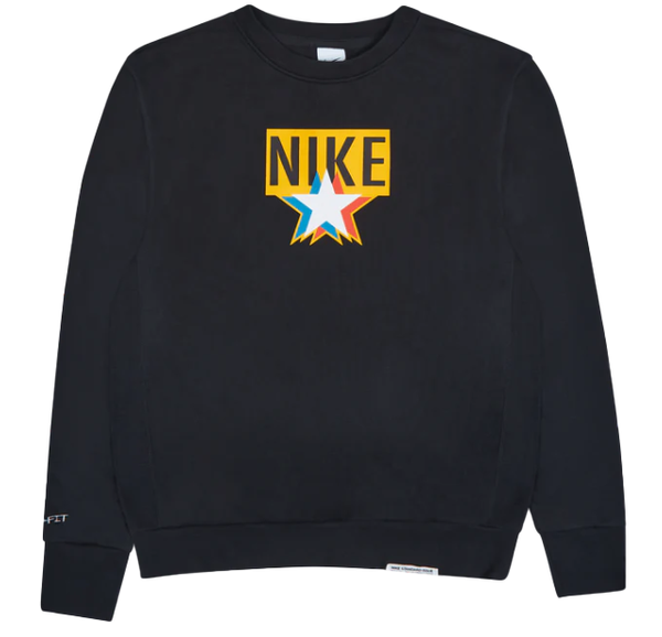 Nike Bluza Męska - Nierozpinana - Czarna - Rozmiar XL - Issue Basketball Crew Sweatshirt Loose Fit - DH2849-010