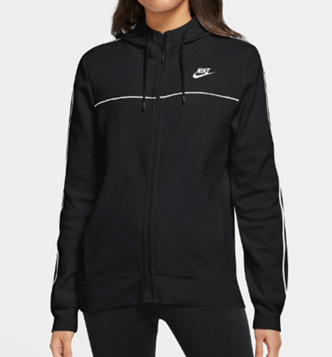 Bluza Nike Damska z Kapturem - Czarna Rozpinana - Rozmiar L - CZ8338-010