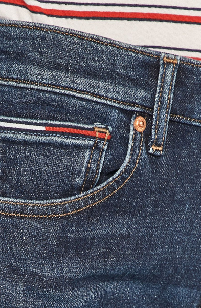 Tommy Jeans Spodnie Damskie - Jeans Izzy - Granatowe - Rozmiar 28/30 - DW0DW09044 1BJ