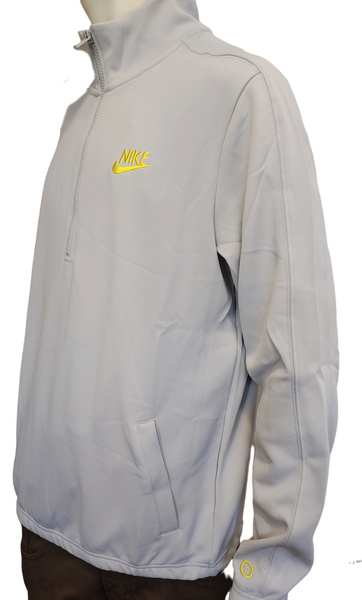 Nike Bluza Męska - Szara - Zamek 1/2 - Rozmiar M - Sportswear 1/2-Zip Knit - DQ4074-097