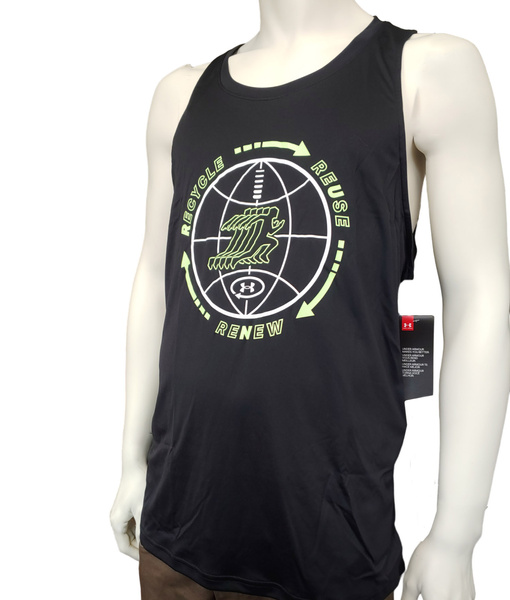 Czarny Bezrękawnik Męski Under Armour 1362719001 L HeatGear