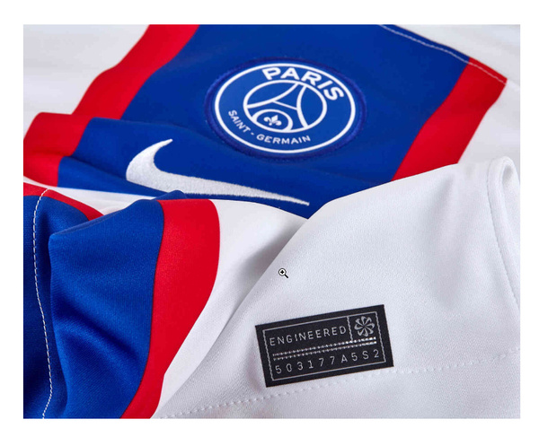 Dziecięca Koszulka PSG Nike Stadium Third 22/23 DN2740-101 XS (122-128 cm) Biała