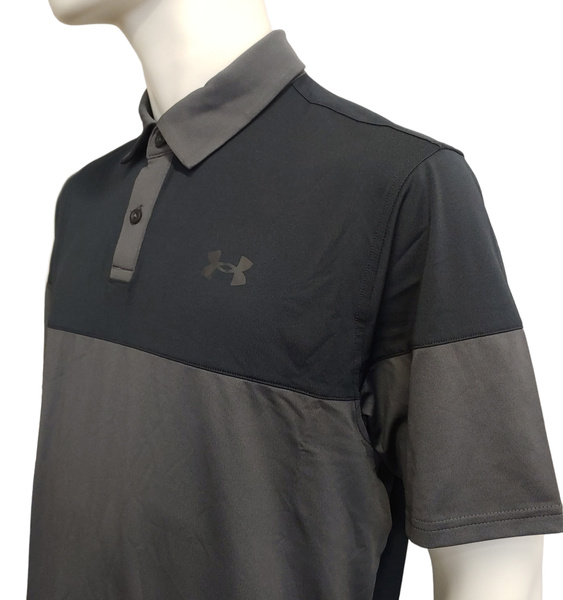 Czarna Koszulka Polo Męska Under Armour 1361825010 L HeatGear