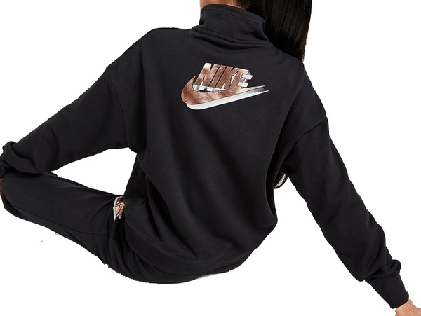 Czarna Bluza Damska Nike DO2552-010 L Oversize Fleece