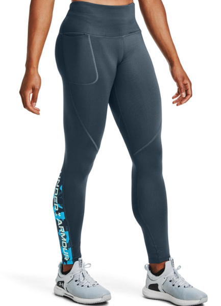 Niebieskie Damskie Legginsy Under Armour ColdGear 1359692467 S/M