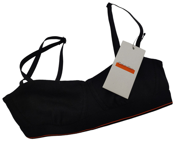 Biustonosz Calvin Klein - Czarny - Rozmiar S - Unlined Balconette - 0040173WBE UB1