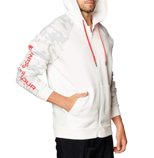 Biała Bluza Męska Under Armour 1361604112 L – ColdGear Z Kapturem