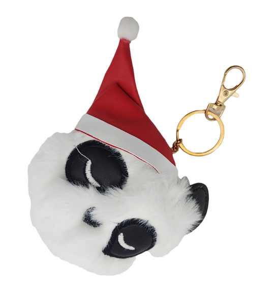 Brelok  Duży 10cm Xmas Święta Pompon Panda