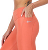 Nike Legginsy Damskie - Pomarańczowe - Obcisłe - Średni Stan - Rozmiar S - Fast Dri-FIT - CZ9238-827