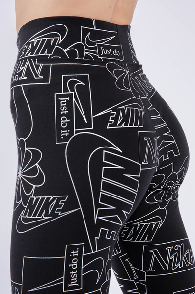 Czarne Legginsy Damskie Nike XS CU6861-010 Sportswear Icon Clash