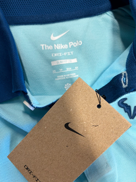 Niebieska Koszulka Polo Męska Nike DD8532482 XS Rafa Slim Fit