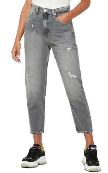 Szare Jeansy Damskie Tommy Hilfiger Mom 25/30 – DW0DW10741