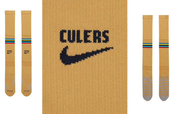 Złote Getry Nike FC Barcelona Away DJ8356714 L 42-46