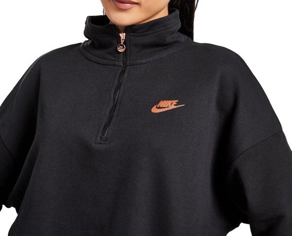 Czarna Bluza Damska Nike DO2552-010 L Oversize Fleece