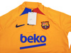 Nike Bluza Damska bez Kaptura - FC Barcelona - Pomarańczowa - Rozmiar L - Zamek 1/4 - DH7730-837