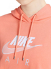 Nike Damska Bluza DN4966693 1X Pomarańczowa Air Z Kapturem