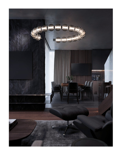 Lampa Wisząca Maytoni Amulet Chrom LED MOD555PL-L30CH5K