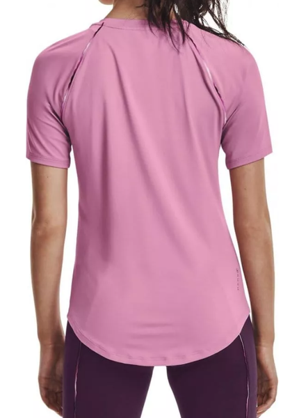 Różowa damska koszulka Under Armour Rush Scallop SS 1360852680 SM
