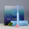 Niebieska Szczoteczka Soniczna Karlo Bella Feel Happiness + Futerał + 3 Końcówki USB-C