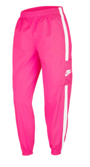 Różowe Damskie Spodnie Nike Woven 7/8 L CJ7346-639