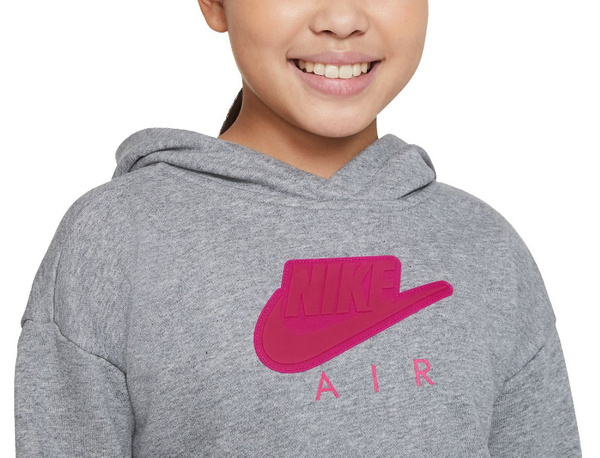 Nike Air Szara Bluza Dziewczęca  XL z Kapturem DA1173091