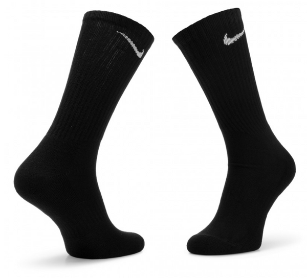 Czarna Zestaw Skarpetek Nike SX7666-010 M 6 Par Amortyzujące