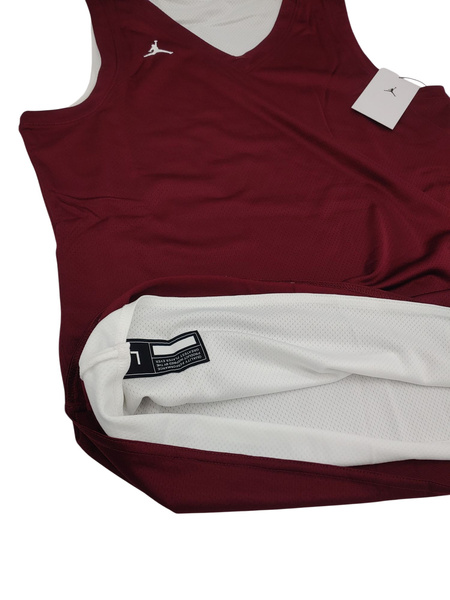 Damska koszulka Nike Air Jordan Dri-FIT Dwustronna Bordowo-Biała L AT0536-670